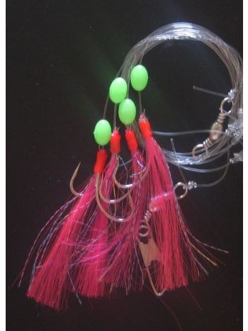 Makrelforfang Pink tindsel fra Trendy