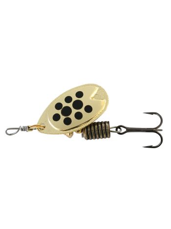 ABU Garcia Fast Attack 7 og 10 g Guld m sorte prikker