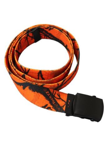 Canvas Bælte med signal orange Blaze Camouflage mønster