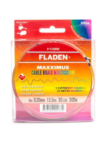 Fletline Farvet Til Havfiskeri og Trolling Cable Braid Multicolour