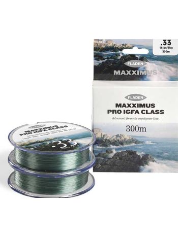 Fiskeline Maxximus IGFA Pro grøn 300 meter
