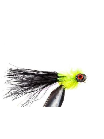 Olive & Black Long Tail Booby Streamerflue