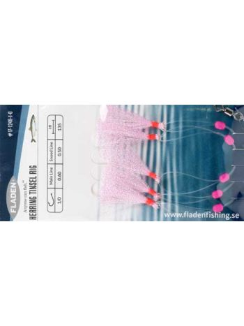 Silde og Makrelforfang Pink tinsel solid høj kvalitet