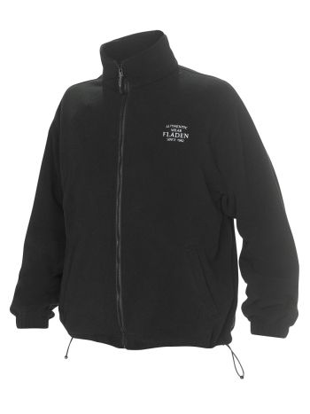 Fleece trøje jakke sort med lynlås god kraftig kvalitet spar 50 % !