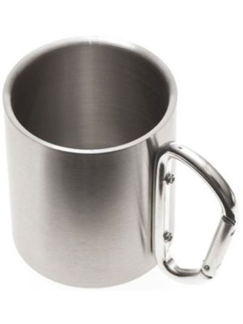 Stål termokop med karabinhage