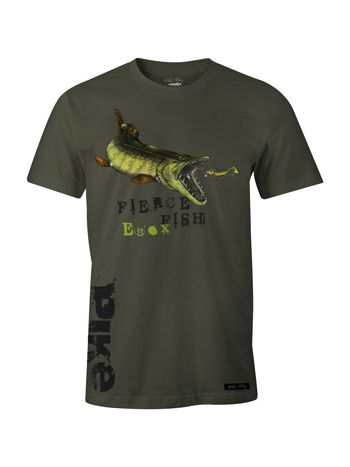 T-shirt Olive Green Pike Gedde
