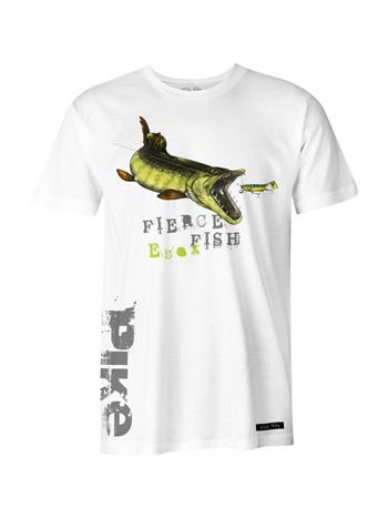 T-shirt Hvid Pike Gedde