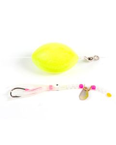 Flowing Luminous Selvlysene 2 Krogs Tungt Fladfiske Rig med Bom