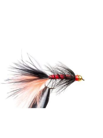 Black & Red Goldhead Streamerflue