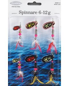 Spinner blanding med lette spinnere 6 til 10 g