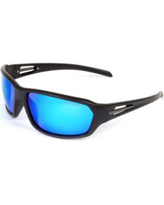 Fiskebriller Polariserende Black Metal Blue lens