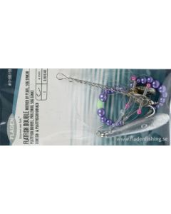 Fladfiskeforfang med Lilla perlemors perler, bom og 50 g synk