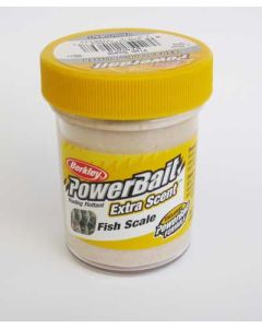 Powerbait Fish scale hvid fiskeskæl ekstra scent og glitter