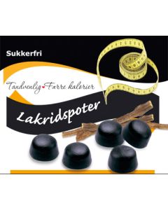 Sukkerfri Lakridspoter blød mild salt lakrids