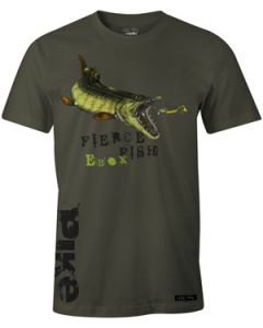 T-shirt Olive Green Pike Gedde