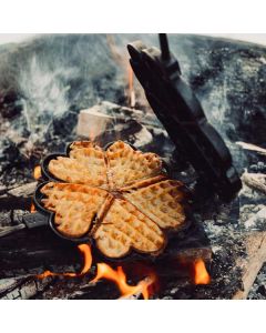 Vaffeljern Støbejern til bål